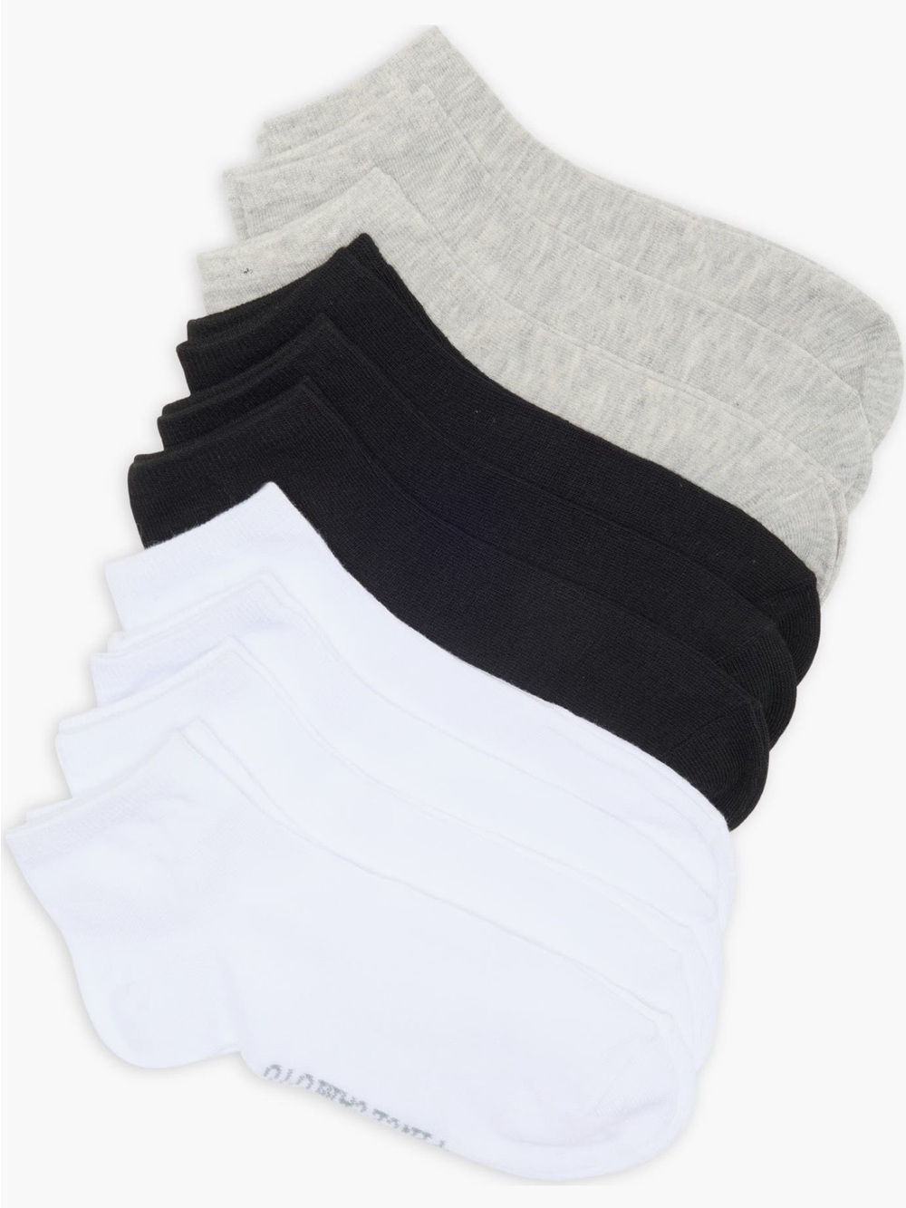 Vince Camuto 10-Pack Assorted Solids Quarter Crew Socks NIP
